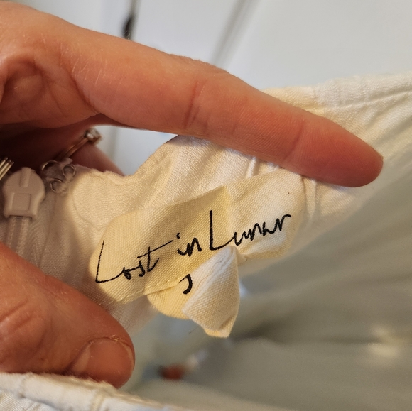 White v neck romper - Picture 3 of 4